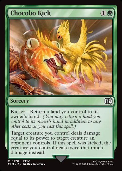 画像1: 【ENG】チョコボキック/Chocobo Kick[MTG_FIN_0178_C] (1)