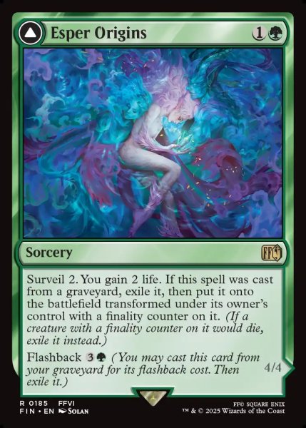 画像1: 【ENG】幻獣との交わり/召喚：幻獣マディン/Esper Origins/Summon: Esper Maduin[MTG_FIN_0185_R] (1)