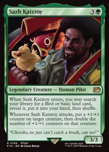 画像1: 【ENG】サッズ・カッツロイ/Sazh Katzroy[MTG_FIN_0199_R] (1)