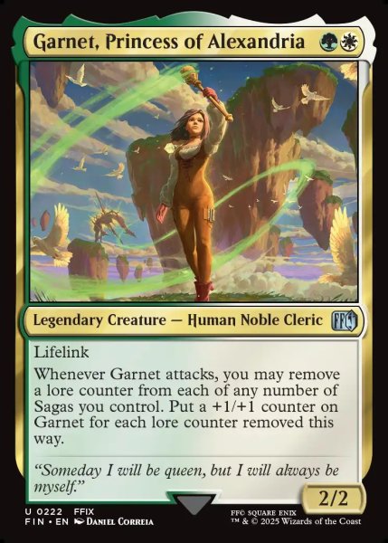 画像1: 【ENG】アレクサンドリアの王女、ガーネット/Garnet, Princess of Alexandria[MTG_FIN_0222_U] (1)