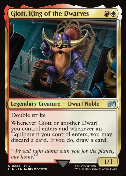 画像1: 【ENG】ドワーフの王、ジオット/Giott, King of the Dwarves[MTG_FIN_0223_U] (1)