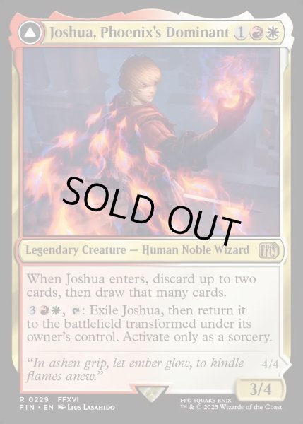 画像1: 【ENG】フェニックスのドミナント、ジョシュア/火の召喚獣、フェニックス/Joshua, Phoenix's Dominant/Phoenix, Warden of Fire[MTG_FIN_0229_R] (1)