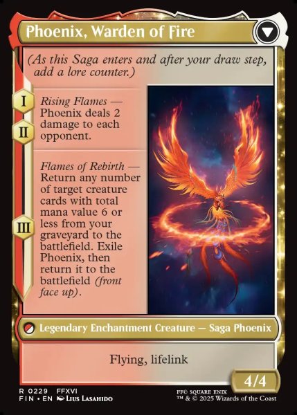 画像2: 【ENG】フェニックスのドミナント、ジョシュア/火の召喚獣、フェニックス/Joshua, Phoenix's Dominant/Phoenix, Warden of Fire[MTG_FIN_0229_R] (2)