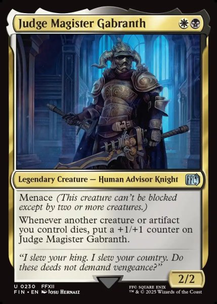 画像1: 【ENG】ジャッジマスター、ガブラス/Judge Magister Gabranth[MTG_FIN_0230_U] (1)