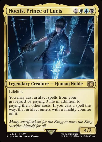 画像1: 【ENG】ルシスの王子、ノクティス/Noctis, Prince of Lucis[MTG_FIN_0235_R] (1)