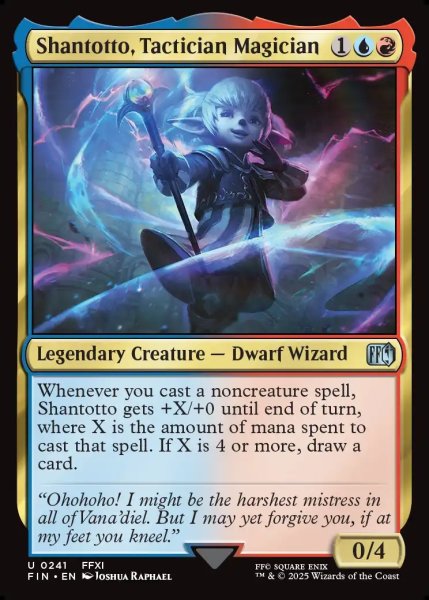 画像1: 【ENG】過激な淑女、シャントット/Shantotto, Tactician Magician[MTG_FIN_0241_U] (1)