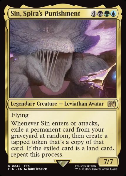 画像1: 【ENG】スピラの罰、『シン』/Sin, Spira's Punishment[MTG_FIN_0242_R] (1)