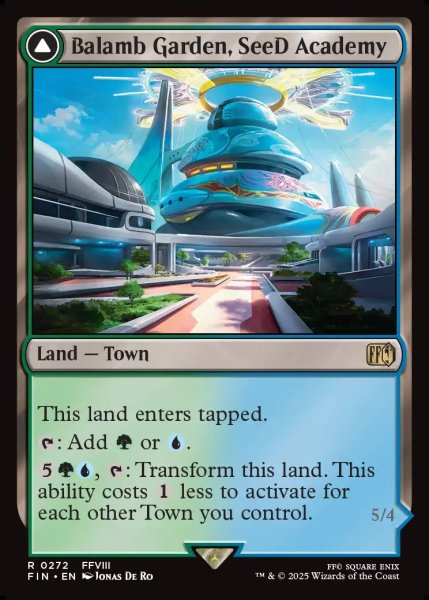 画像1: 【ENG】SeeDの学び舎、バラムガーデン/空飛ぶバラムガーデン/Balamb Garden, SeeD Academy/Balamb Garden, Airborne[MTG_FIN_0272_R] (1)