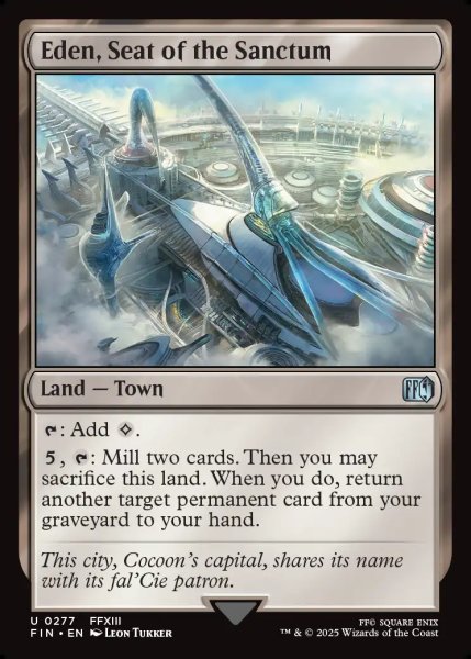 画像1: 【ENG】聖府首都、エデン/Eden, Seat of the Sanctum[MTG_FIN_0277_U] (1)