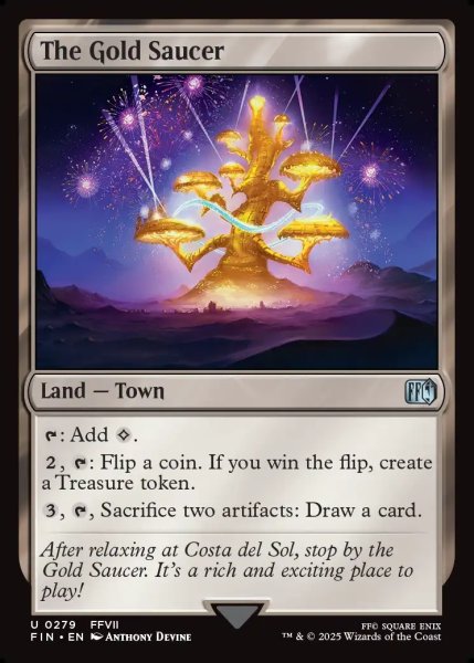 画像1: 【ENG】ゴールドソーサー/The Gold Saucer[MTG_FIN_0279_U] (1)