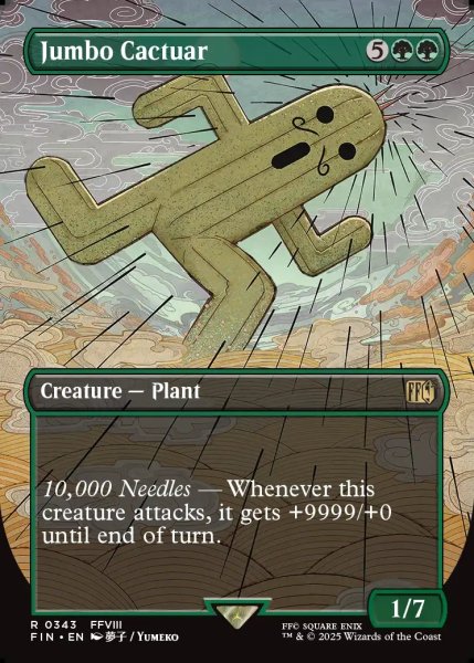 画像1: 【ENG】■ボーダーレス■ジャボテンダー/Jumbo Cactuar[MTG_FIN_0343_R] (1)
