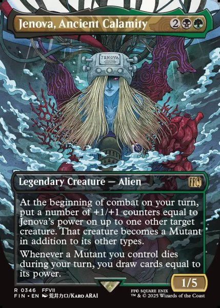 画像1: 【ENG】■ボーダーレス■古代の災厄、ジェノバ/Jenova, Ancient Calamity[MTG_FIN_0346_R] (1)