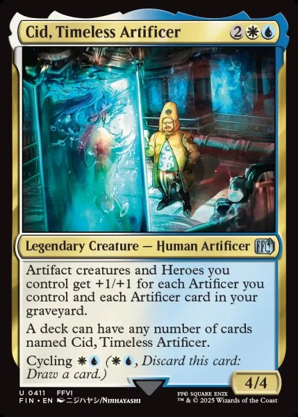 画像1: 【ENG】独創的な革新者、シド/Cid, Timeless Artificer[MTG_FIN_0411_U] (1)