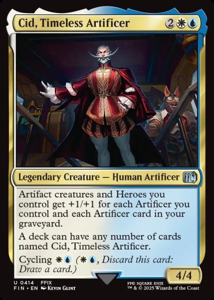画像1: 【ENG】独創的な革新者、シド/Cid, Timeless Artificer[MTG_FIN_0414_U] (1)