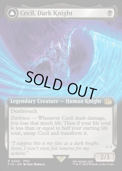 画像1: 【ENG】★Foil★■拡張アート■暗黒騎士、セシル/覚醒のパラディン、セシル/Cecil, Dark Knight/Cecil, Redeemed Paladin[MTG_FIN_0445_R] (1)