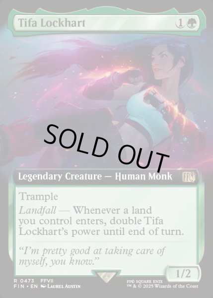 画像1: 【ENG】★Foil★■拡張アート■ティファ・ロックハート/Tifa Lockhart[MTG_FIN_0473_R] (1)