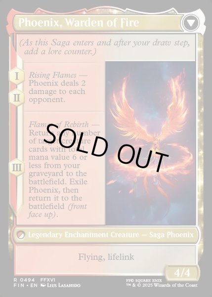 画像2: 【ENG】★Foil★■拡張アート■フェニックスのドミナント、ジョシュア/火の召喚獣、フェニックス/Joshua, Phoenix's Dominant/Phoenix, Warden of Fire[MTG_FIN_0494_R] (2)