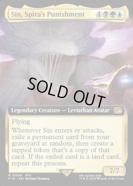 画像1: 【ENG】★Foil★■拡張アート■スピラの罰、『シン』/Sin, Spira's Punishment[MTG_FIN_0508_R] (1)