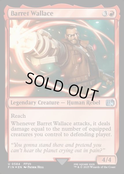 画像1: ★サージ・Foil★【ENG】バレット・ウォーレス/Barret Wallace[MTG_FIN_0584_U] (1)