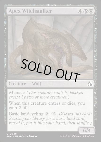 画像1: 【ENG】最強の魔女跡追い/Apex Witchstalker[MTG_FRA_0048_C] (1)
