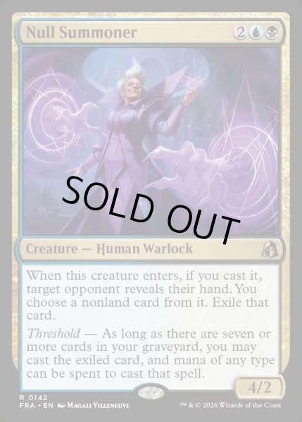 画像1: 【ENG】絶無の召喚士/Null Summoner[MTG_FRA_0142_R] (1)