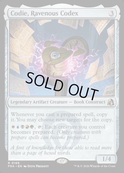 画像1: 【ENG】貪欲な写本、コーディ/Codie, Ravenous Codex[MTG_FRA_0168_R] (1)