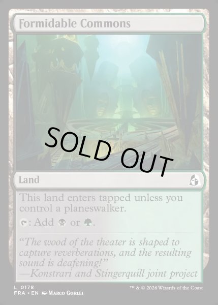 画像1: 【ENG】畏怖の広場/Formidable Commons[MTG_FRA_0178_L] (1)