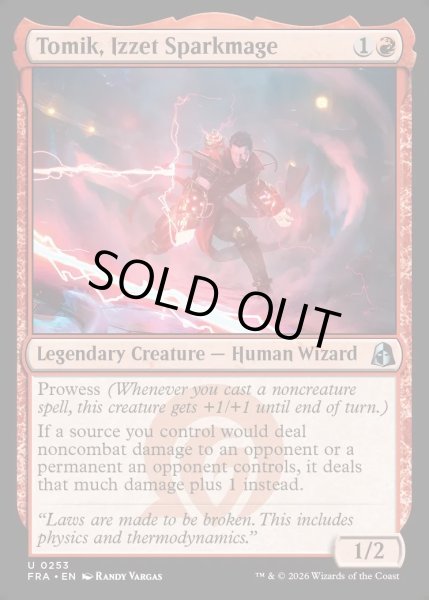 画像1: 【ENG】イゼットの火花魔道士、トミク/Tomik, Izzet Sparkmage[MTG_FRA_0253_U] (1)