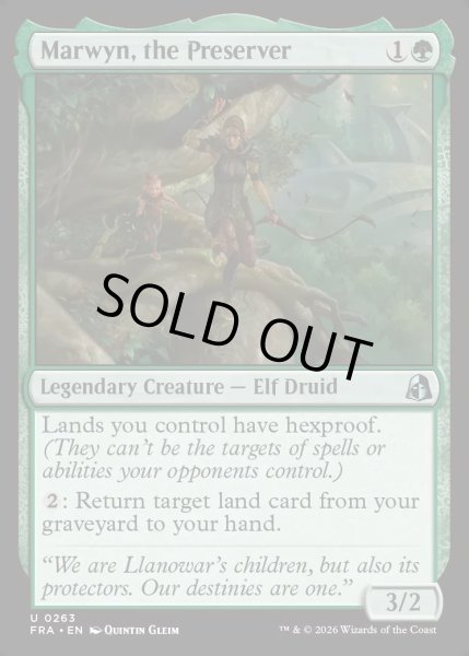 画像1: 【ENG】保全者、マーウィン/Marwyn, the Preserver[MTG_FRA_0263_U] (1)