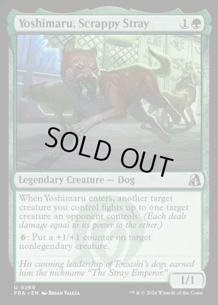 画像1: 【ENG】争い好きの野良犬、義丸/Yoshimaru, Scrappy Stray[MTG_FRA_0269_U] (1)