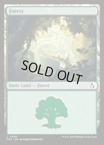 画像1: 【ENG】森/Forest[MTG_FRA_0290_L] (1)