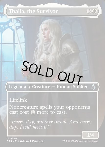 画像1: 【ENG】★Echoed Pairs Card★生存者、サリア/Thalia, the Survivor[MTG_FRA_0296_U] (1)