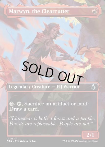 画像1: 【ENG】★Echoed Pairs Card★乱伐者、マーウィン/Marwyn, the Clearcutter[MTG_FRA_0310_U] (1)