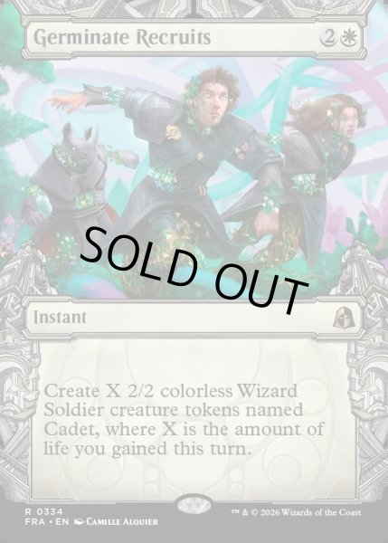 画像1: 【ENG】★Sculptor's Stronghold Card★芽吹く補充兵/Germinate Recruits[MTG_FRA_0334_R] (1)