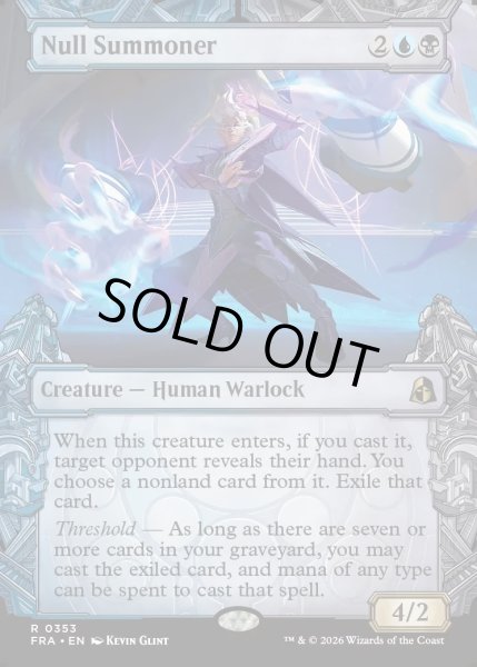 画像1: 【ENG】★Sculptor's Stronghold Card★絶無の召喚士/Null Summoner[MTG_FRA_0353_R] (1)