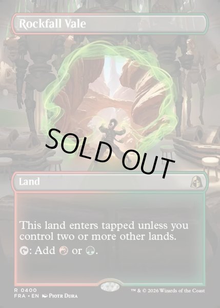 画像1: 【ENG】★Portal View Land★落石の谷間/Rockfall Vale[MTG_FRA_0400_R] (1)