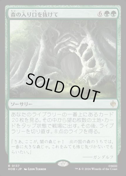 画像1: 【JPN】森の入り口を抜けて/Through the Forest Gate[MTG_HOB_0137_R] (1)
