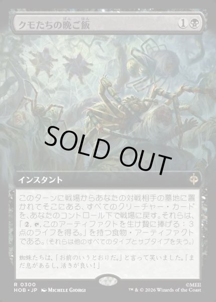 画像1: 【JPN】クモたちの晩ご飯/Supper for Spiders[MTG_HOB_0300_R] (1)