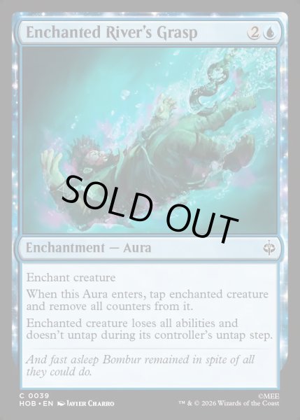 画像1: 【ENG】魔の川の呪縛/Enchanted River's Grasp[MTG_HOB_0039_C] (1)