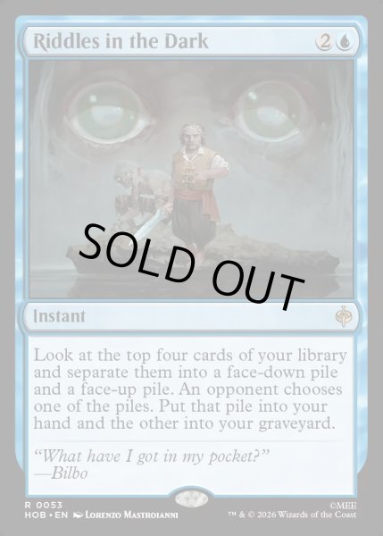 画像1: 【ENG】暗闇のなぞなぞ勝負/Riddles in the Dark[MTG_HOB_0053_R] (1)