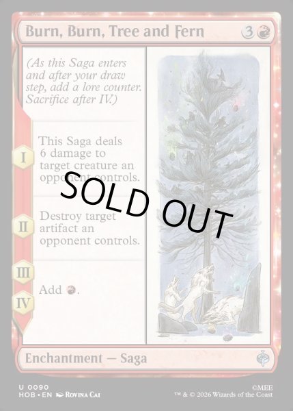 画像1: 【ENG】燃えろ、燃えろ、木よ、シダよ/Burn, Burn, Tree and Fern[MTG_HOB_0090_U] (1)