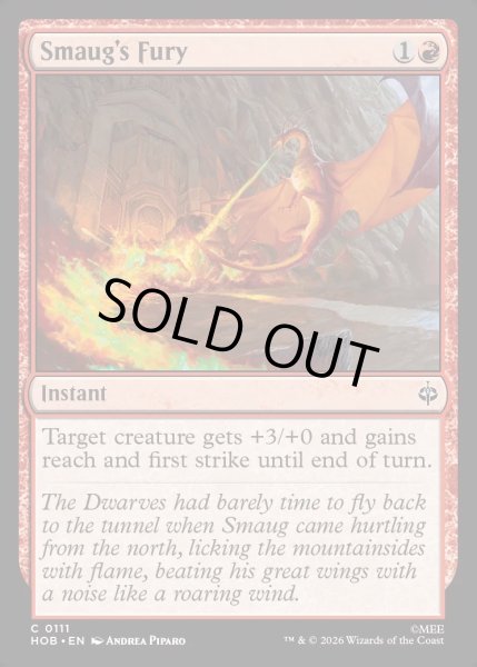 画像1: 【ENG】スマウグの憤怒/Smaug's Fury[MTG_HOB_0111_C] (1)