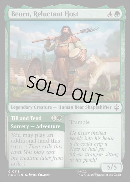 画像1: 【ENG】不本意なもてなし役、ビヨルン/Beorn, Reluctant Host[MTG_HOB_0118_C] (1)