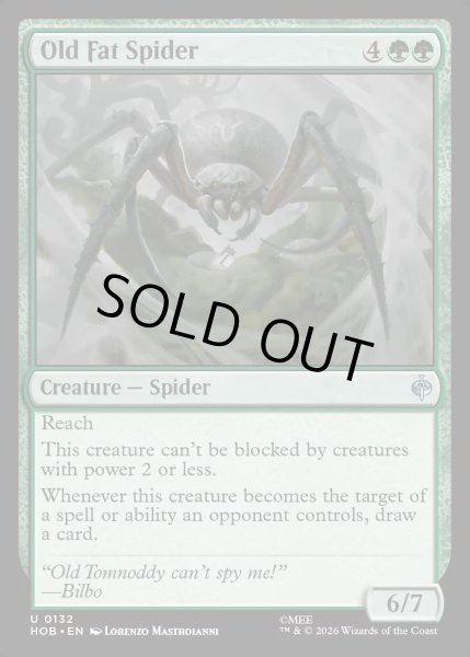 画像1: 【ENG】でぶの年寄りクモ/Old Fat Spider[MTG_HOB_0132_U] (1)