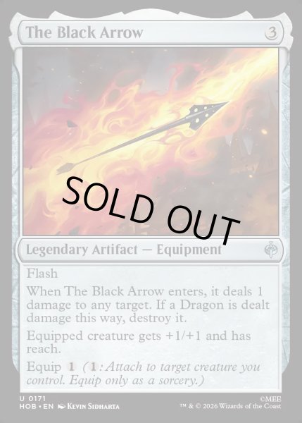 画像1: 【ENG】黒い矢/The Black Arrow[MTG_HOB_0171_U] (1)