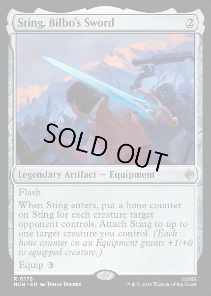 画像1: 【ENG】ビルボの佩刀、つらぬき丸/Sting, Bilbo's Sword[MTG_HOB_0178_R] (1)
