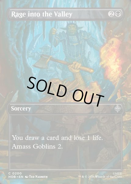 画像1: 【ENG】谷間へのなだれ込み/Rage into the Valley[MTG_HOB_0200_C] (1)