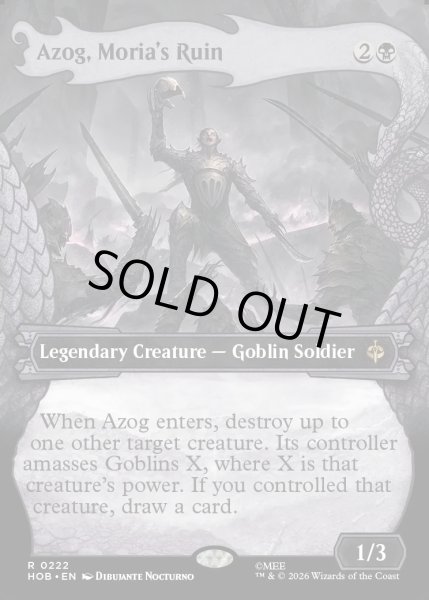 画像1: 【ENG】モリアの破滅、アゾグ/Azog, Moria's Ruin[MTG_HOB_0222_R] (1)