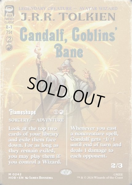 画像1: 【ENG】ゴブリンの災い、ガンダルフ/Gandalf, Goblins' Bane[MTG_HOB_0242_M] (1)