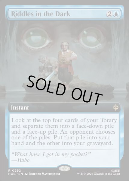 画像1: 【ENG】暗闇のなぞなぞ勝負/Riddles in the Dark[MTG_HOB_0292_R] (1)